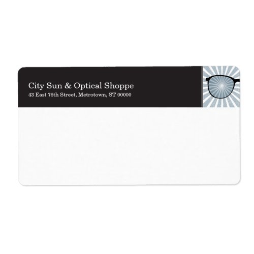 Pinpoint Glasses Shipping Label