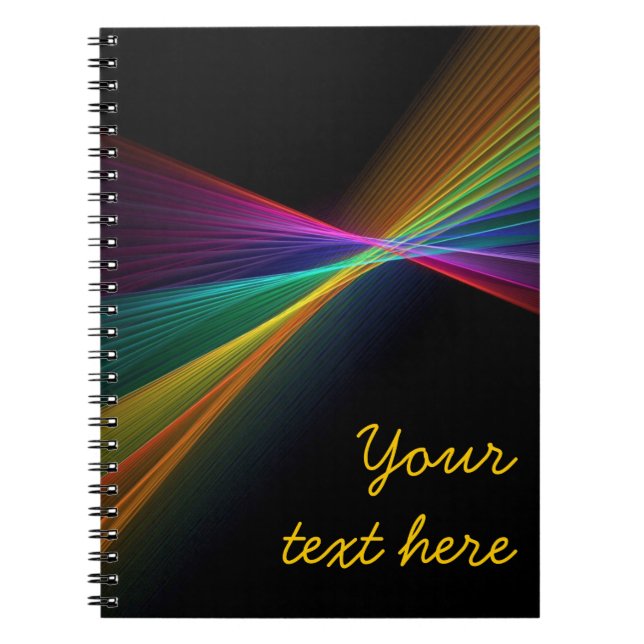 Pinpoint Rainbow Gay Pride LGBT Notebook (Front)