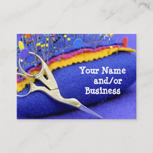 Pins and needles business card