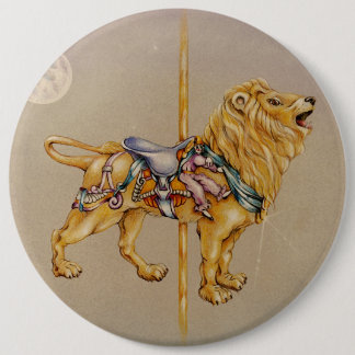 Pins, Buttons - Carousel Lion