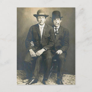 Pinstripe Boys Postcard