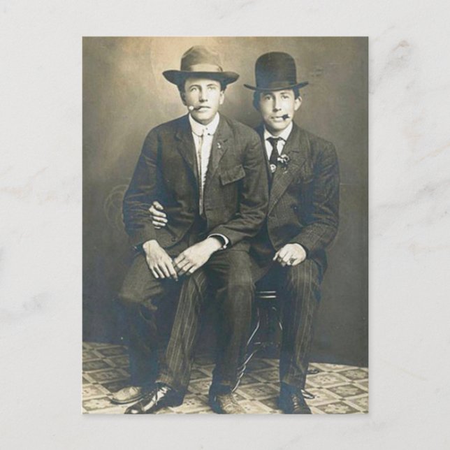 Pinstripe Boys Postcard (Front)