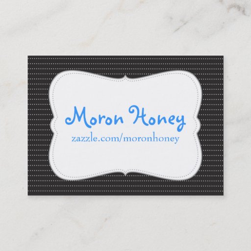 Customizable Pinstripe Business Card