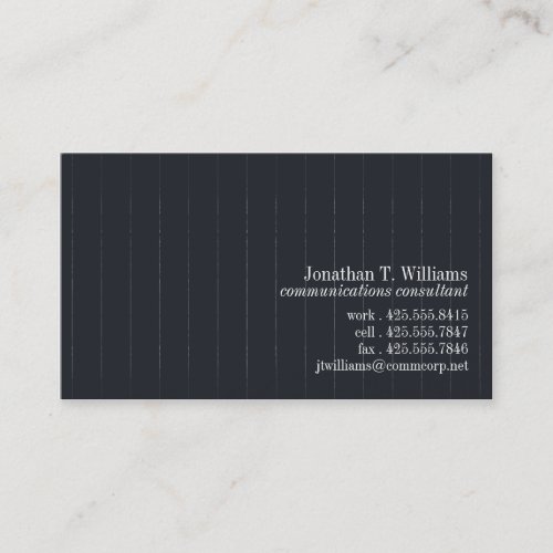 Pinstripe Business Card