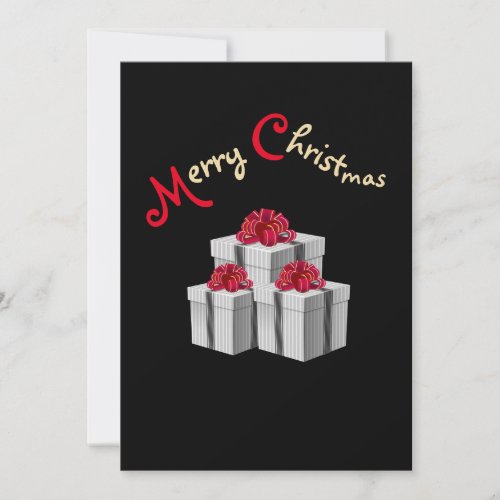 PinStripe Holiday Flat Greeting Card
