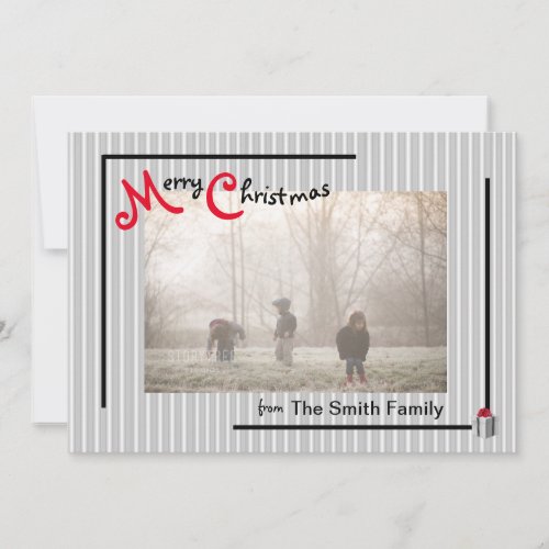 PinStripe Holiday Greeting Card