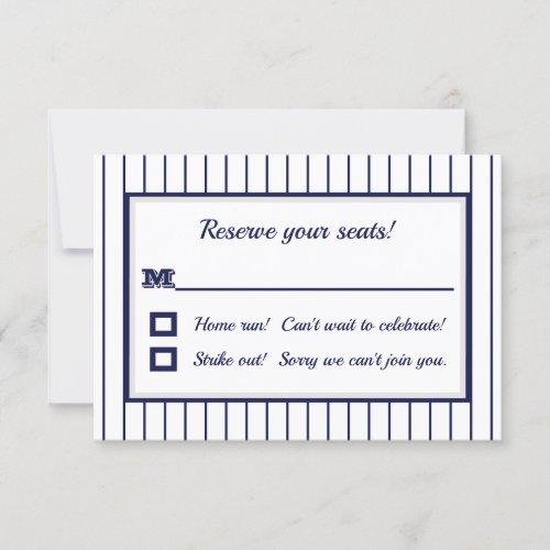 Pinstripe New York RSVP Card