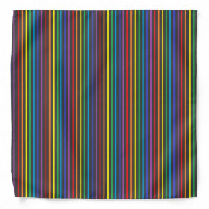 Pinstripe Rainbow Bandana