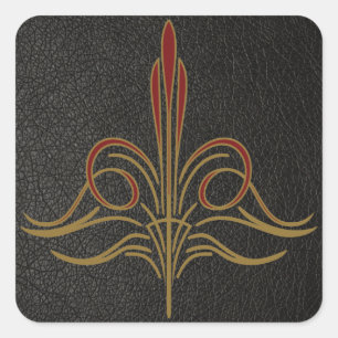 Pinstripe Square Sticker