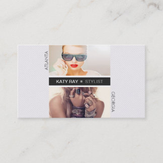 Pinstripe Stylist Business Card