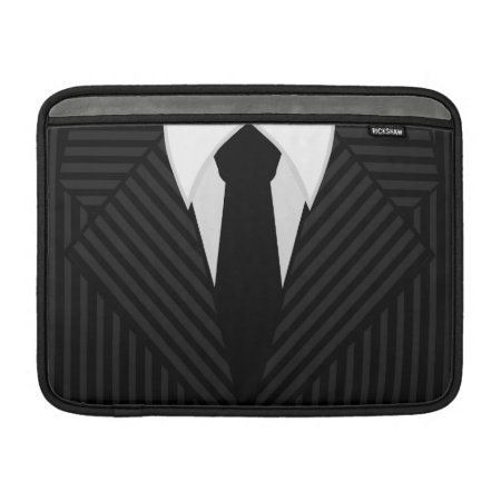 Pinstripe Suit 13" Macbook Air Sleeve Horizontal