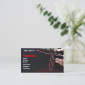 Pinstriped Business Card (Standing Front)