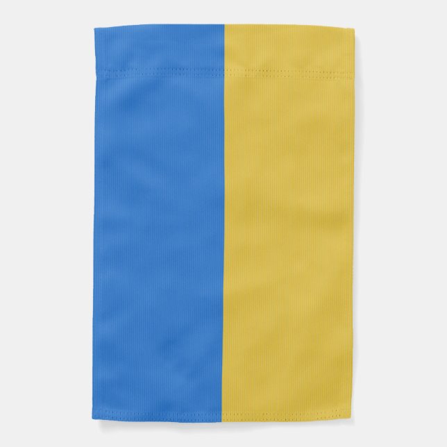 Pinstriped Ukranian Colors Garden Flag (Front)