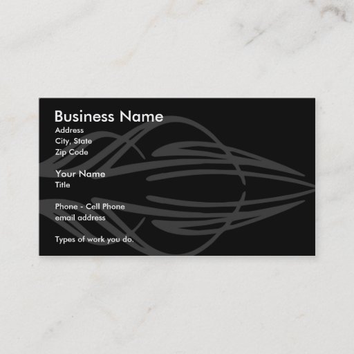 Customizable Pinstriper Business Card Templates
