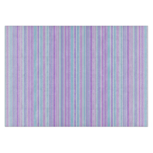 Pinstripes and Pastels Cutting Board