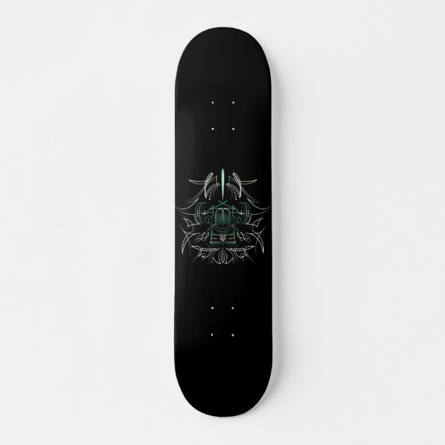 Pinstriping Hot Rod Skateboard (Front)