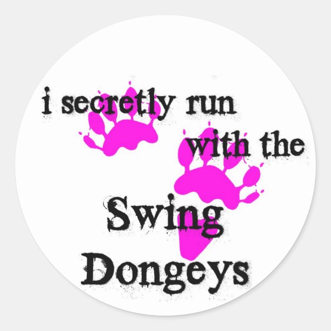 PinSwingDongeys Classic Round Sticker (Front)