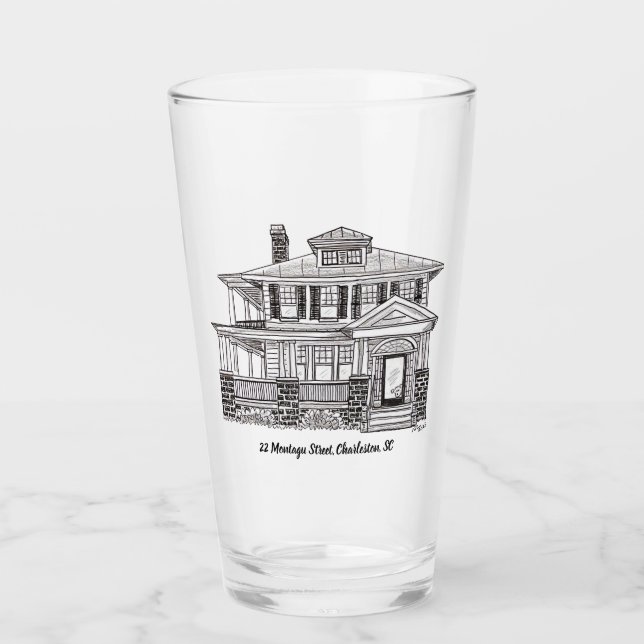 Pint glass - 22 Montagu (Front)
