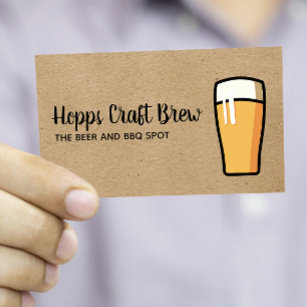 Pint of Beer Business Card