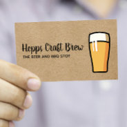Pint Of Beer Business Card at Zazzle
