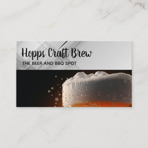 Pint of Beer | Cheers | Restaurant Business Card