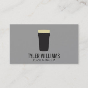 Pint of Beer (dark) Business Card