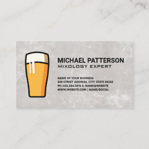 Pint of Beer Logo Business Card