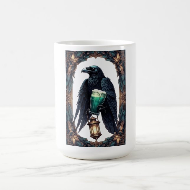 Pint of No Regrets Just Shenanigans Raven T-Shirt Coffee Mug (Center)