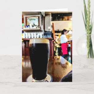 Pint of Stout Letterpress Thank You Card