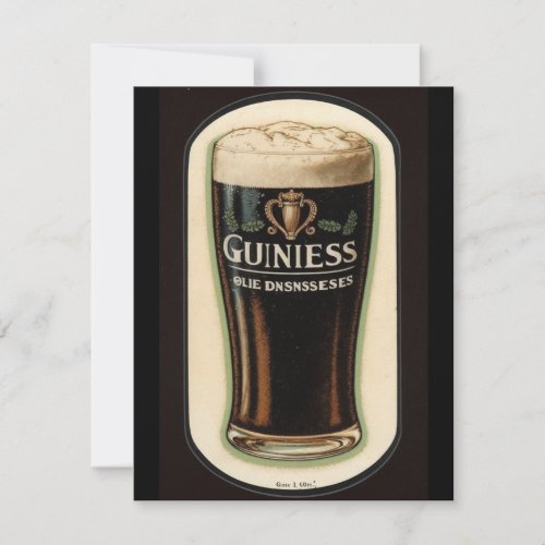 Pint of stout note card
