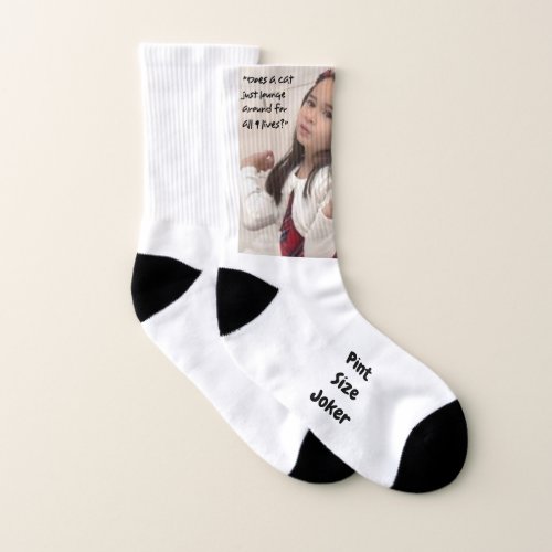 Pint Size Joker Cat Lounge Socks