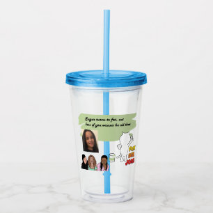 Pint Size Joker: Sugar Turns To Fat Acrylic Tumbler