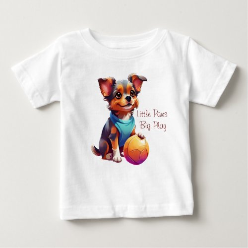 Pint_Sized Pup Parade Tiny Dog Baby Baby T_Shirt