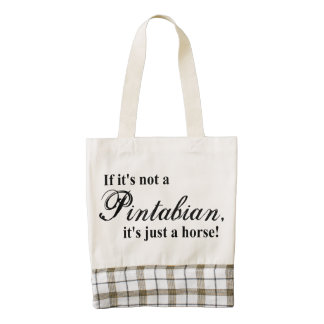Pintabian horse zazzle HEART tote bag