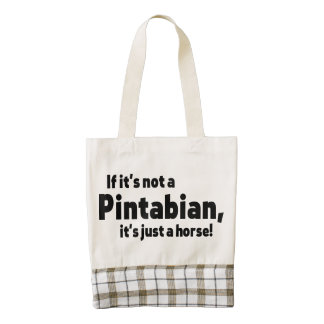 Pintabian horse zazzle HEART tote bag