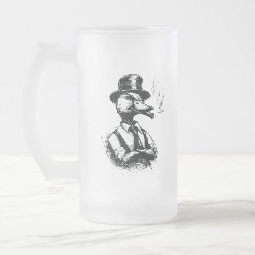 Pintail Capone Frosted Glass Beer Mug