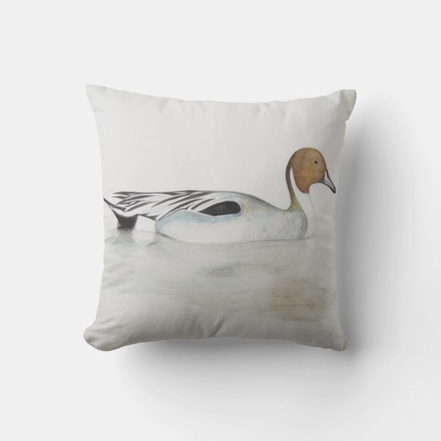 Pintail Duck 2011 Throw Pillow (Front)