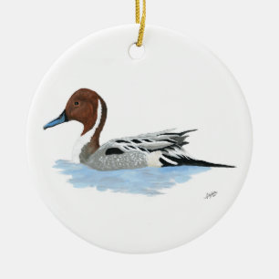 Pintail Duck Ceramic Ornament