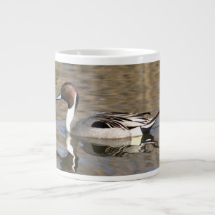 Pintail Duck Swims In A Pond Giant Coffee Mug