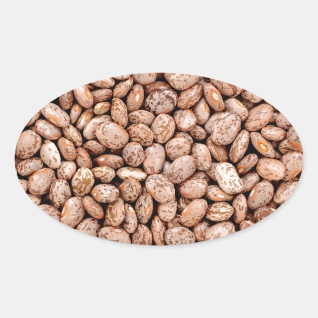 Pinto beans oval sticker (Front)
