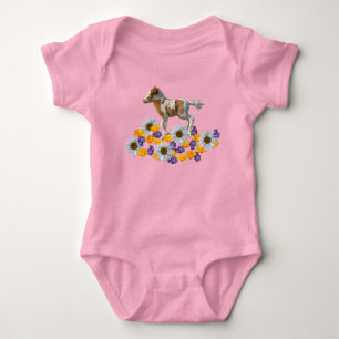 Pinto Colt Running Left Baby Bodysuit