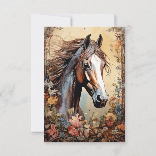 Pinto Horse Thank You Card (Front)