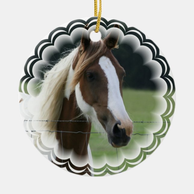 Pinto Pony Ornament (Front)