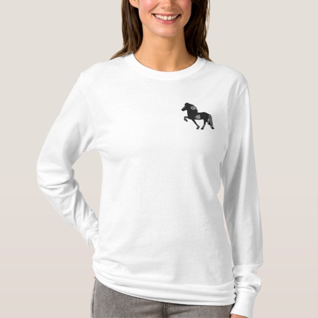Pinto Tolt Embroidery Embroidered Long Sleeve T-Shirt (Front)