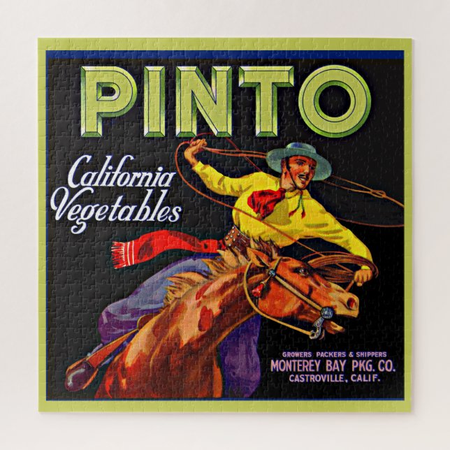 Pinto vegetable crate label  jigsaw puzzle (Vertical)