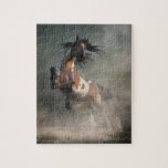 Pinto Warrior Horse In War Paint Jigsaw Puzzle at Zazzle