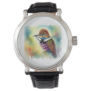Pinuca Bird 210724AREF116 - Watercolor Watch
