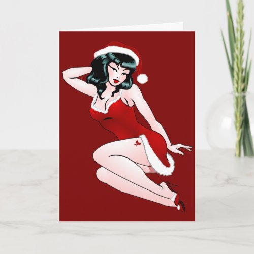 Pinup Christmas Cards Custom Christmas Card