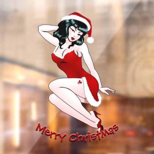Pinup Christmas Decals Custom Pinup Window Decal