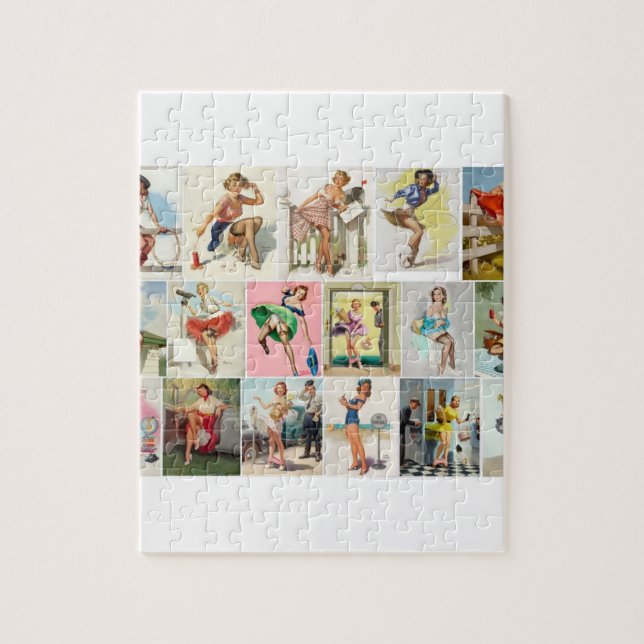 Pinup Collection Pin Up Art Jigsaw Puzzle (Vertical)